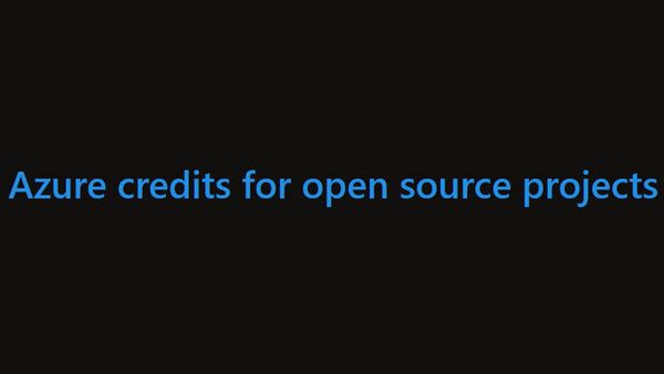 Azure credits for open source projects
